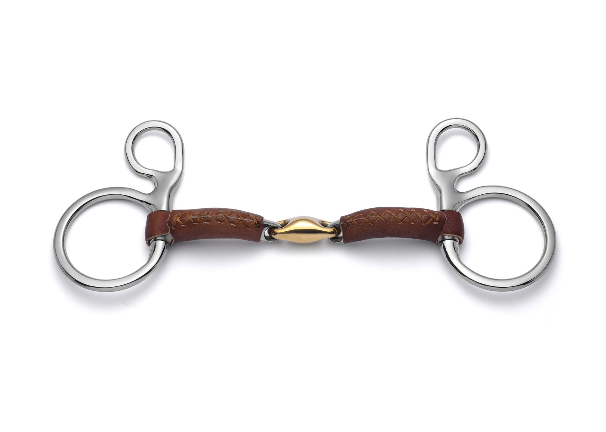 Baucher Lozenge Leather Covered Snaffle