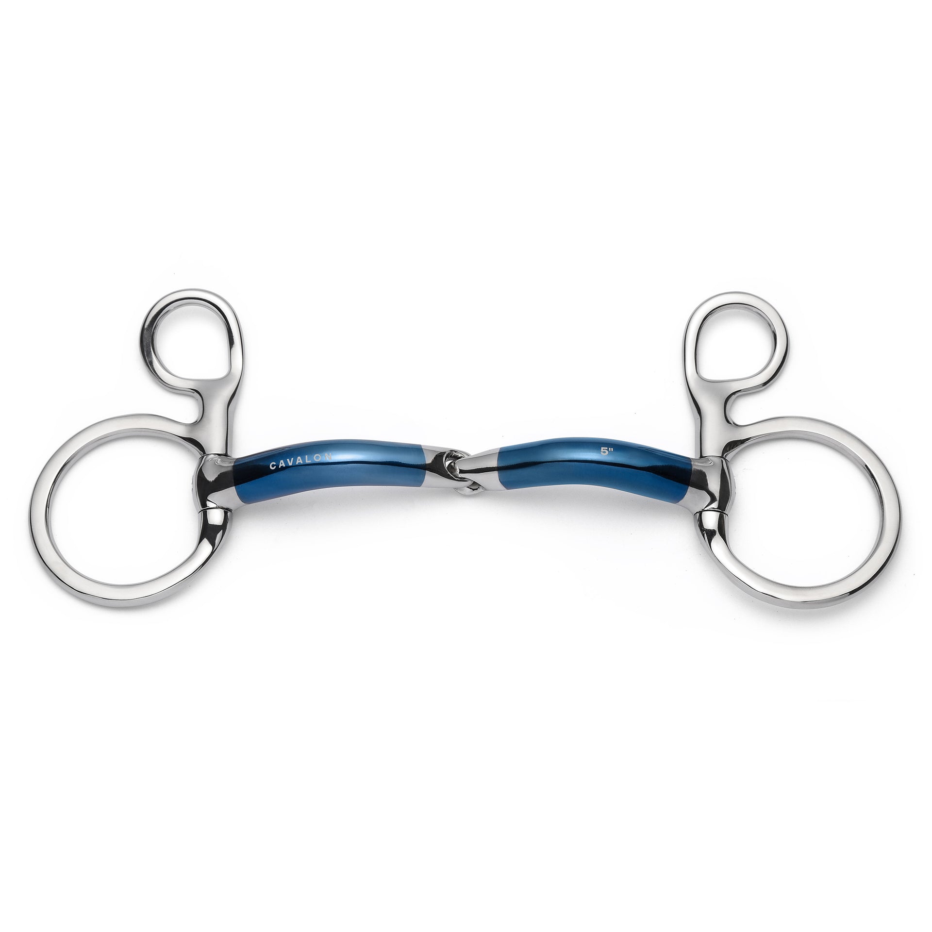 Cavalon Baucher Locking Single Joint Sweet Iron Snaffle Bit