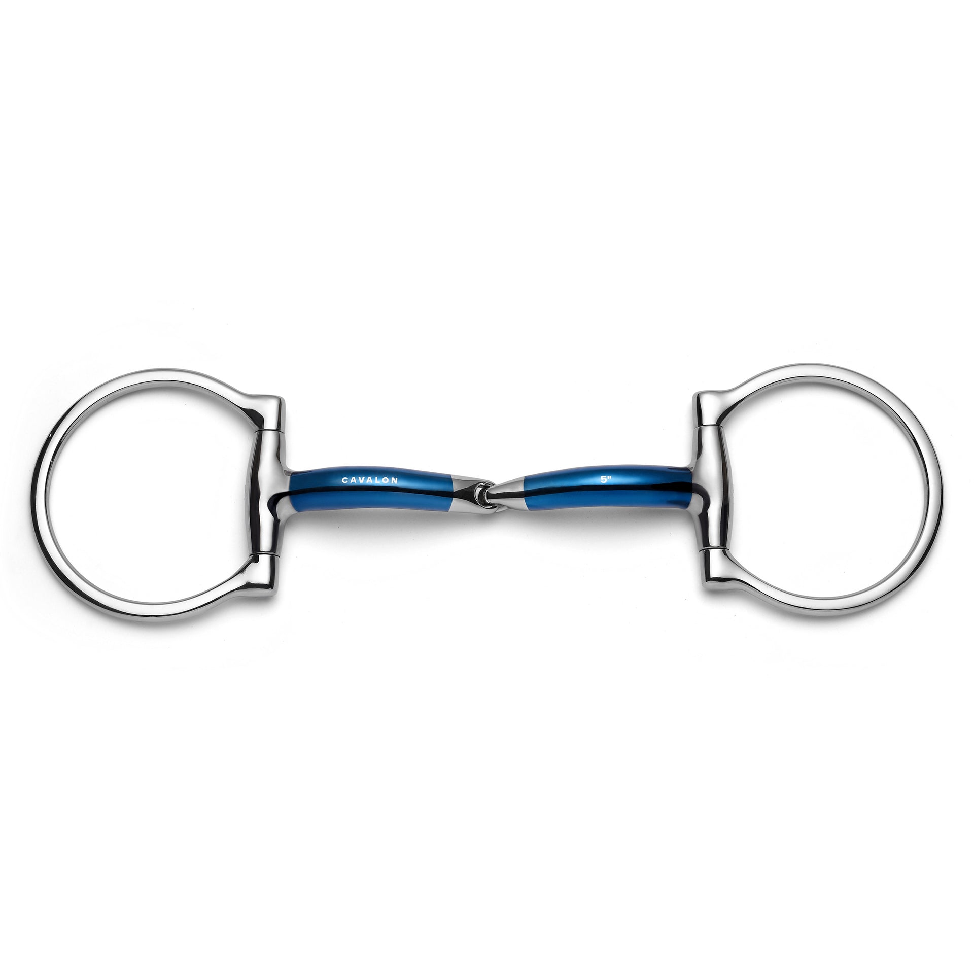 Cavalon D-Ring Locking Single Joint Sweet Iron Snaffle Bit