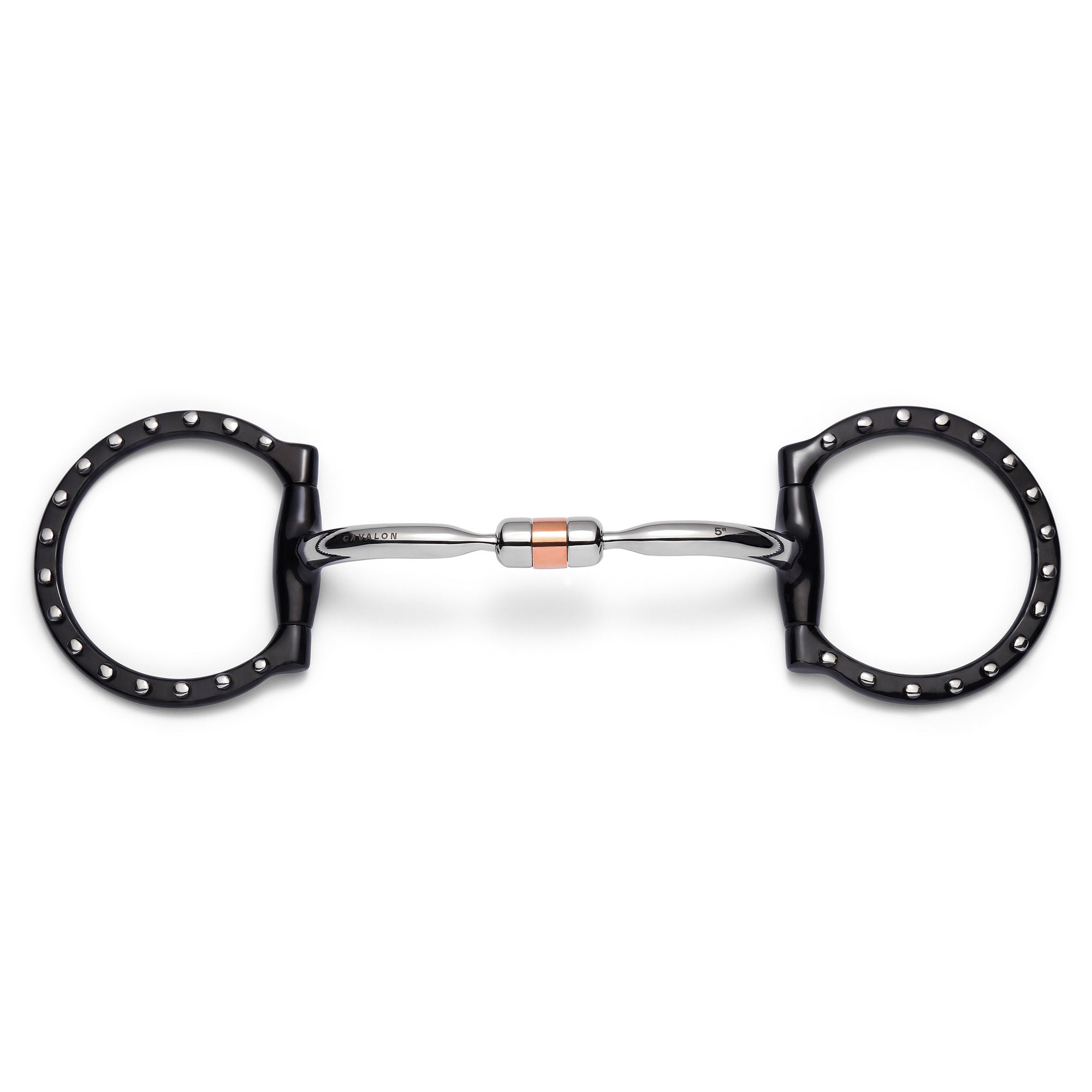 D-Ring Capsule Silver Dotted Snaffle