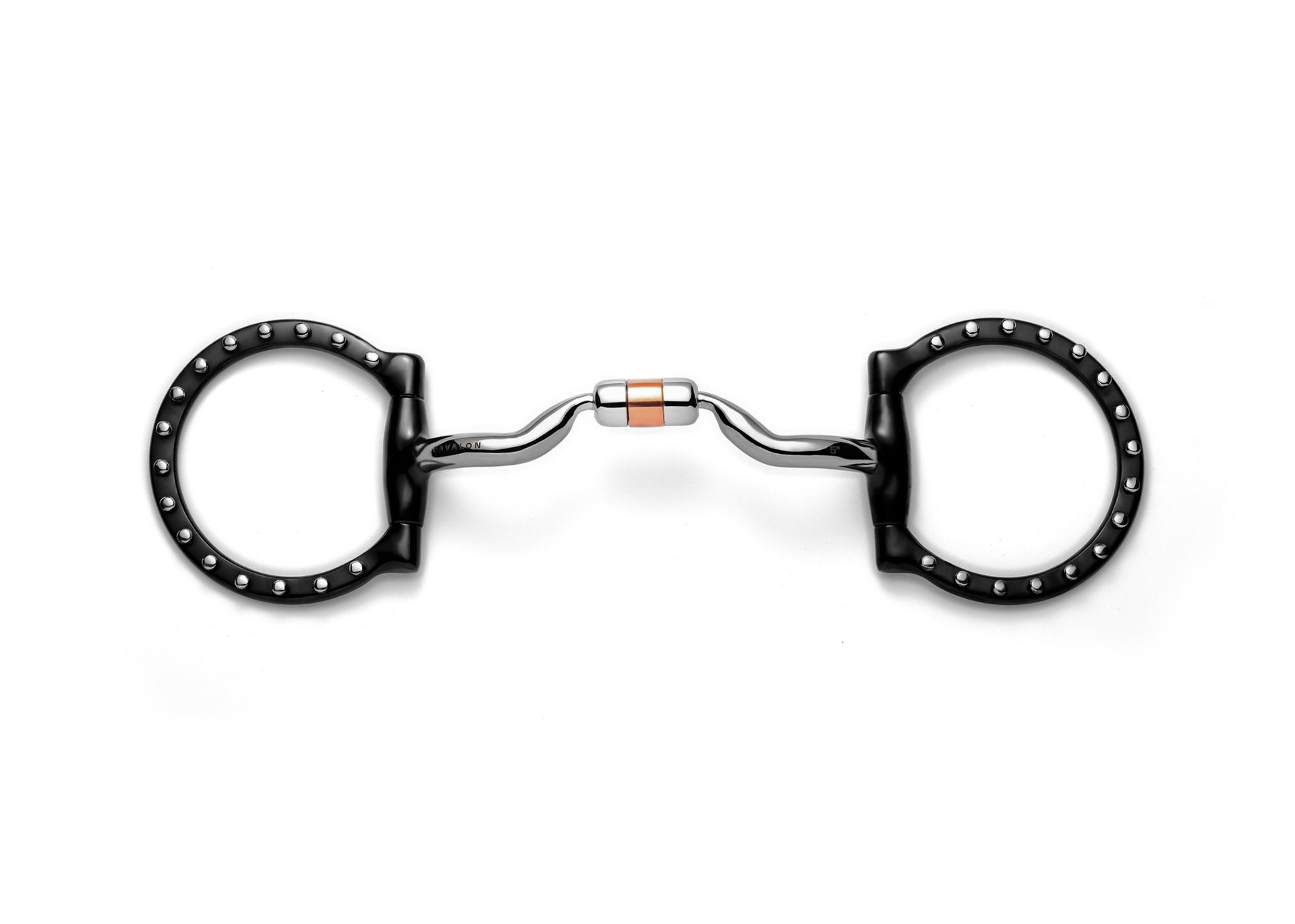 D-Ring Low Port Capsule Silver Dotted Snaffle - Cavalon