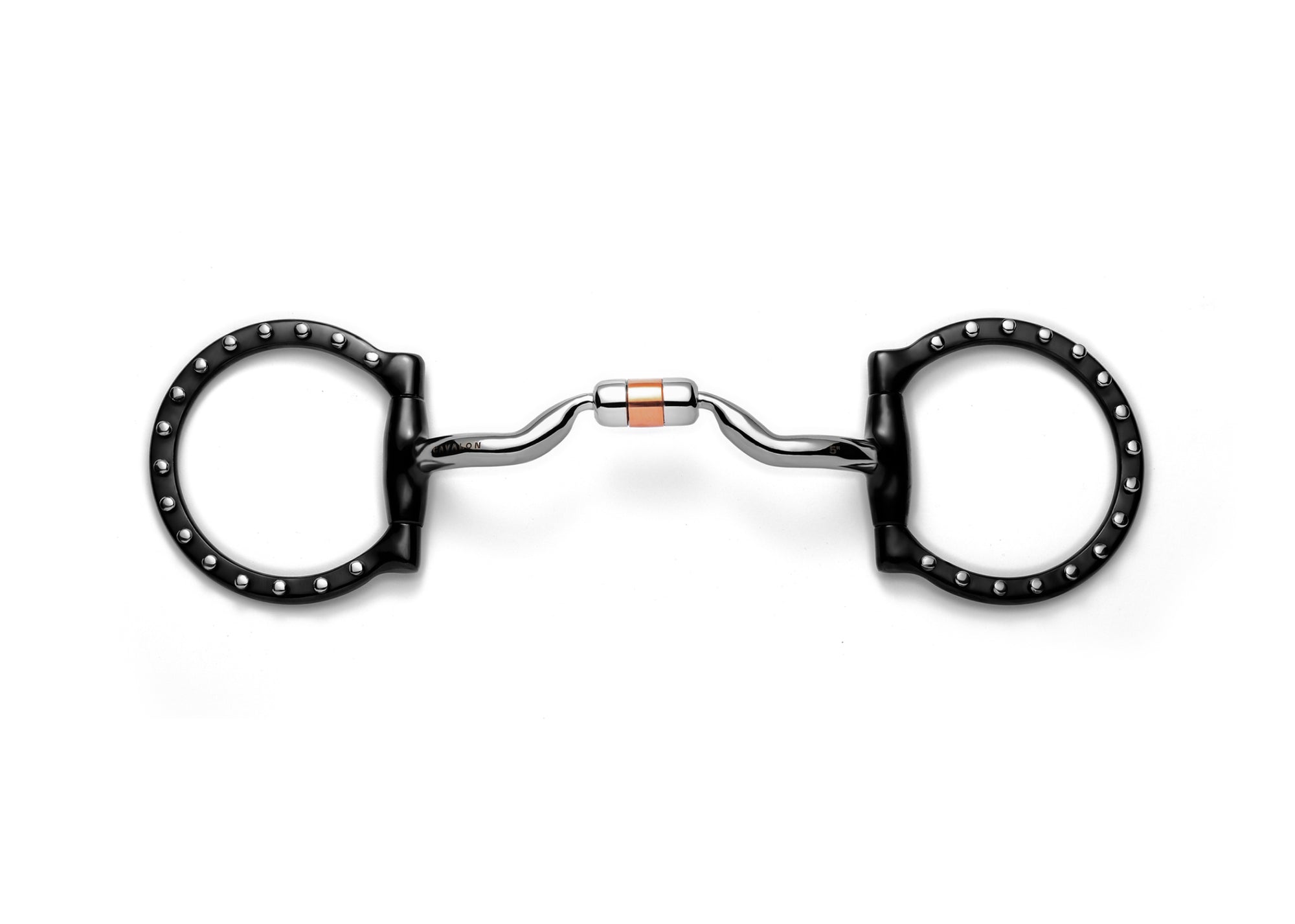 D-Ring Low Port Capsule Silver Dotted Snaffle