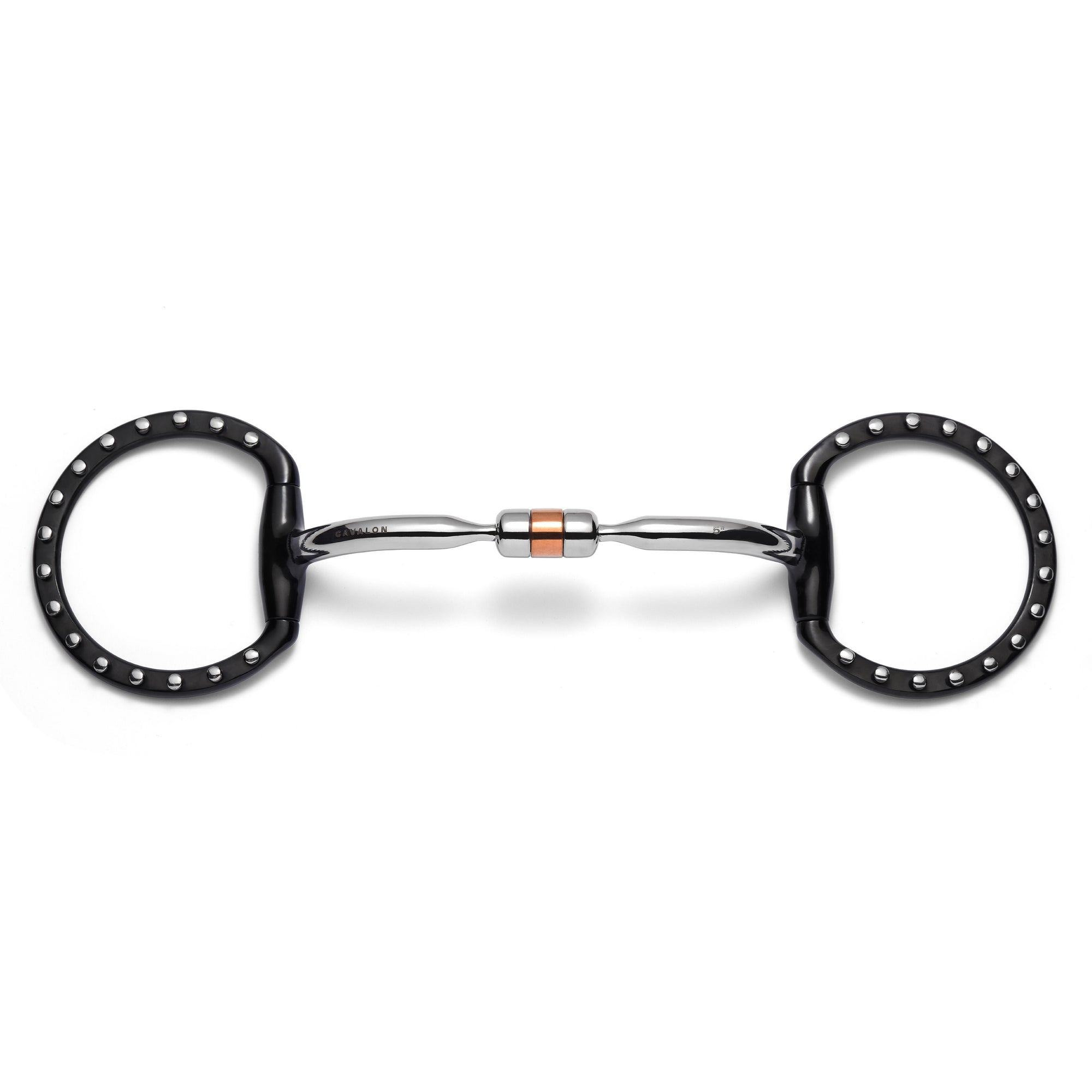 Eggbutt Capsule Silver Dotted Snaffle