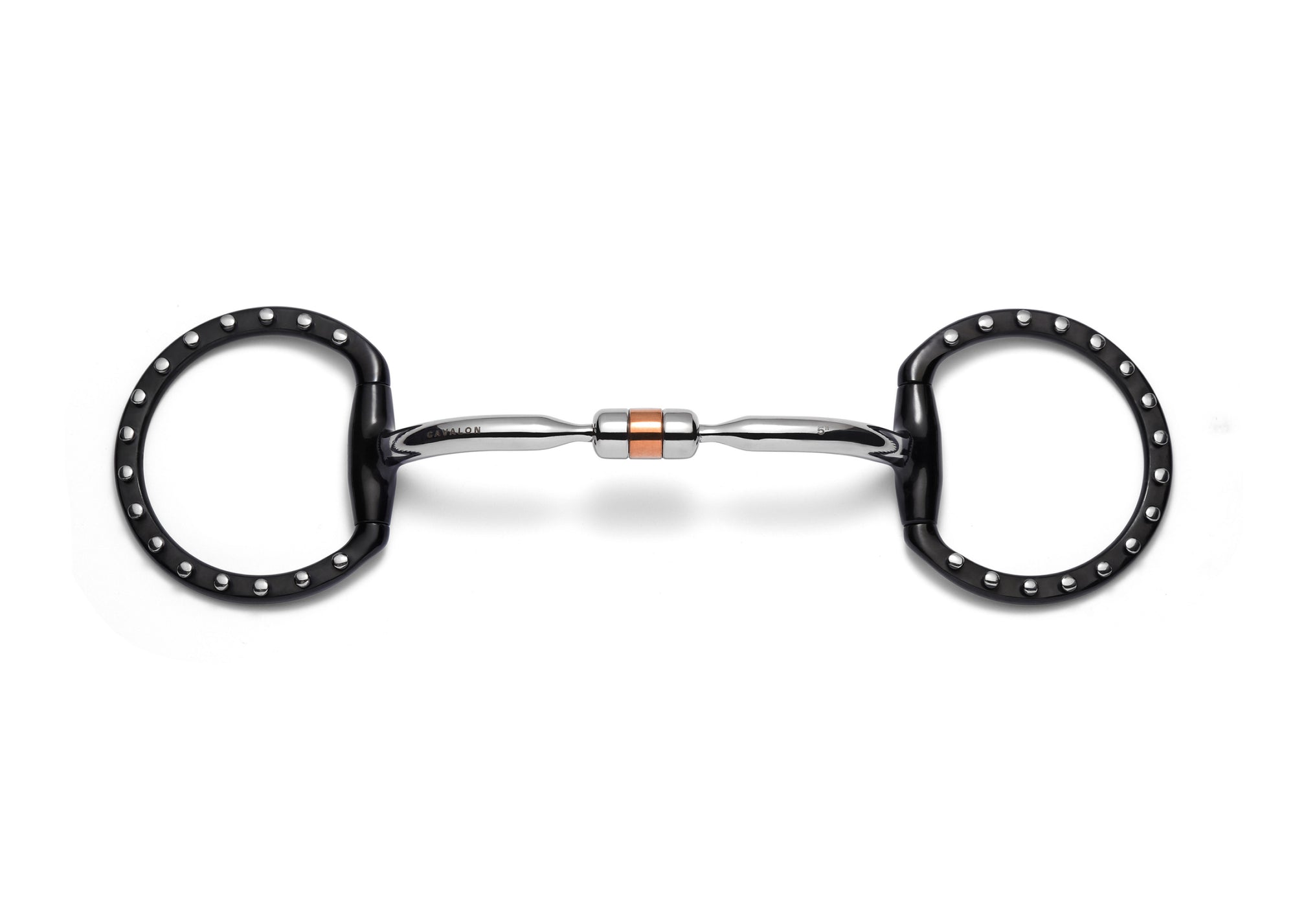 Eggbutt Capsule Silver Dotted Snaffle