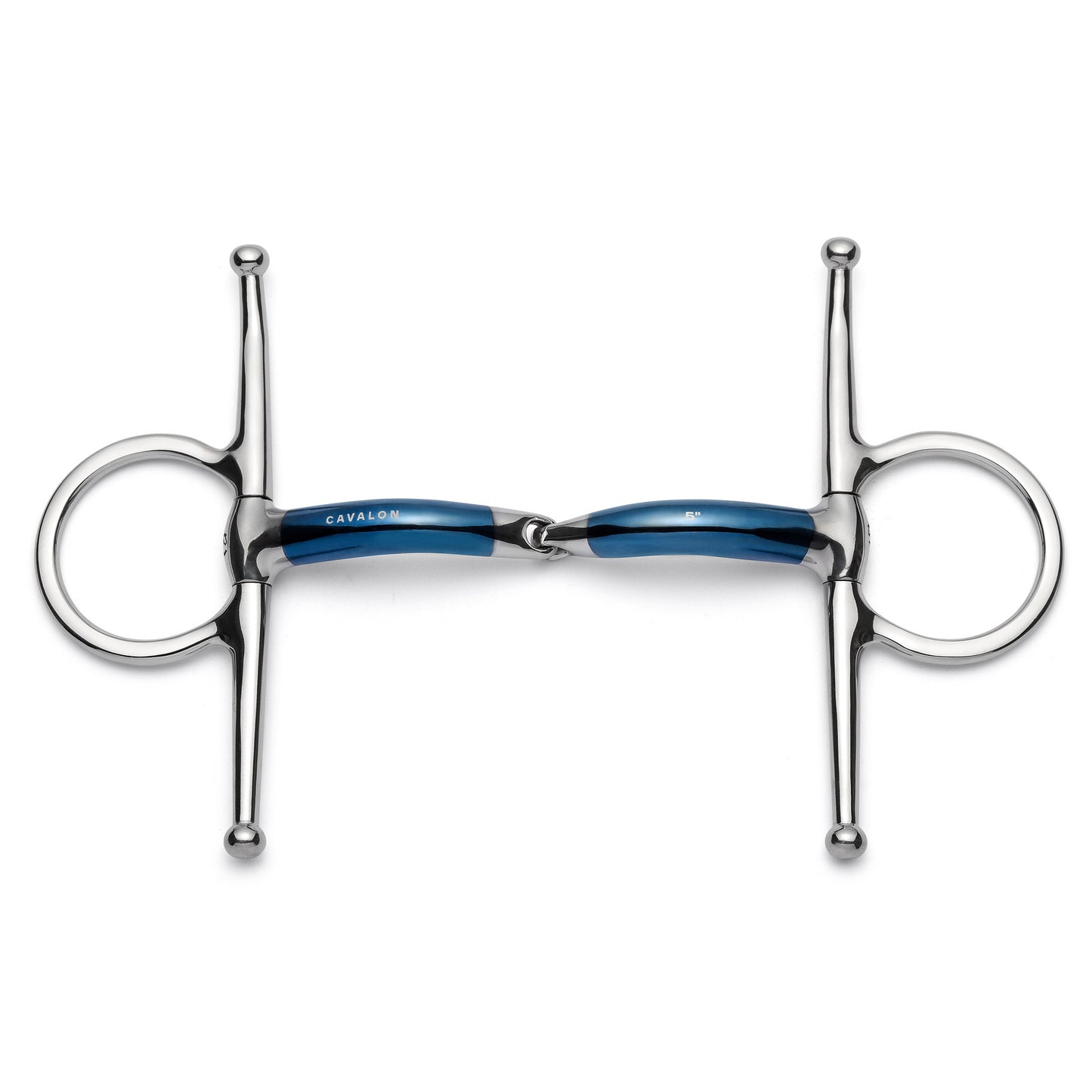 Cavalon Full Cheek Locking Single Joint Sweet Iron Snaffle Bit 