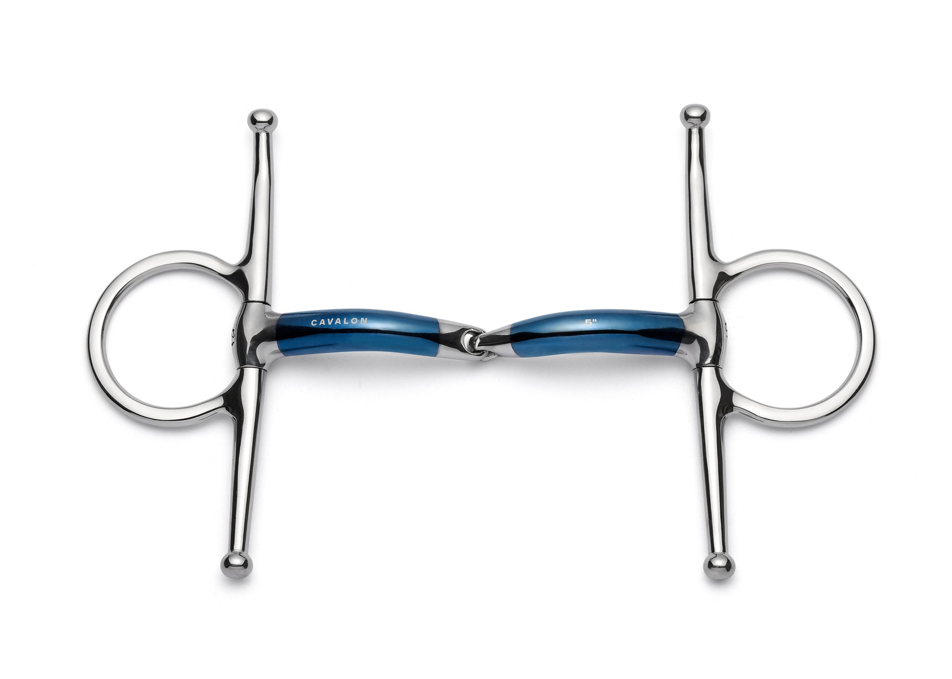 Full Cheek Locking Single Joint Sweet Iron Snaffle - Cavalon