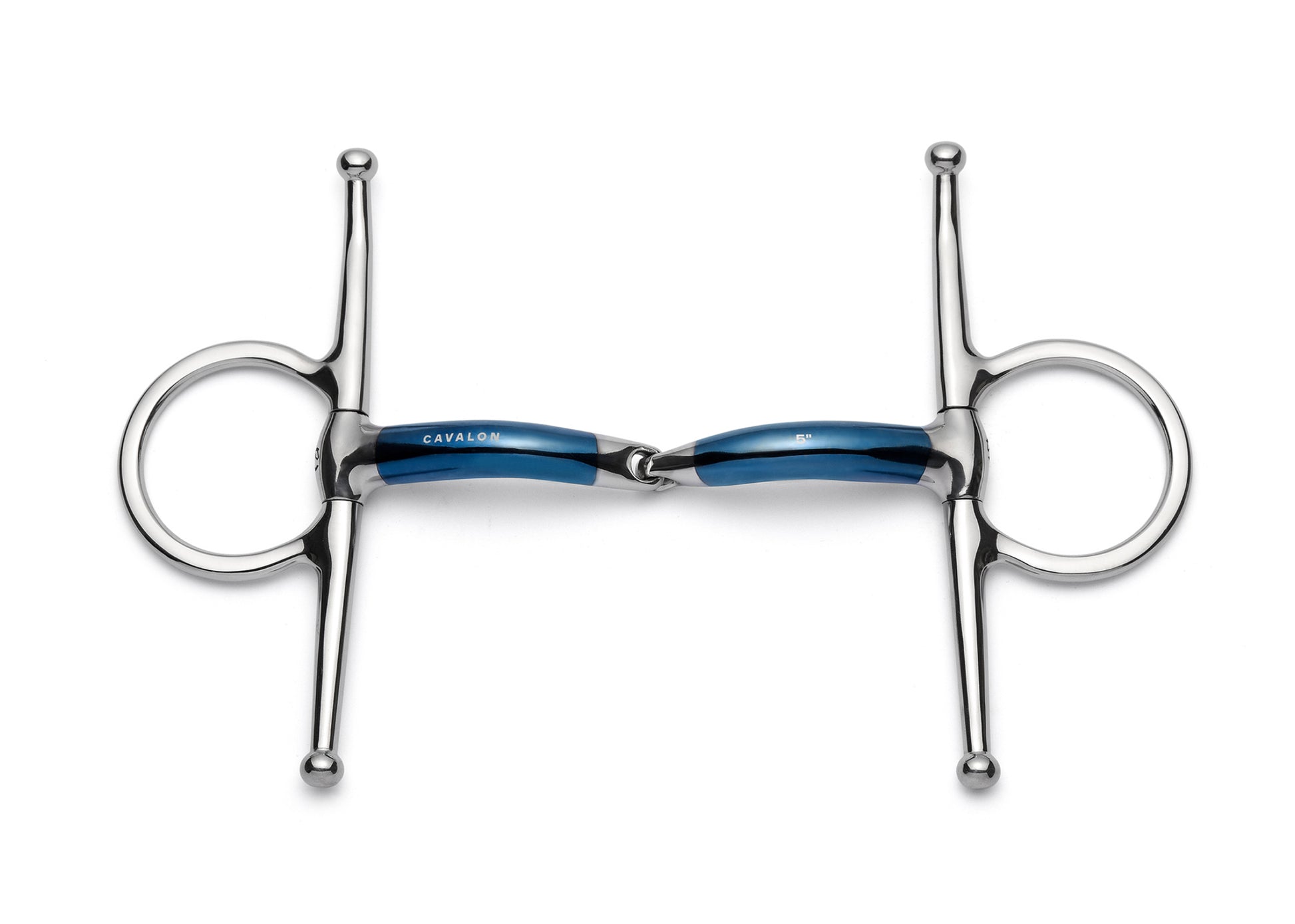 Full Cheek Locking Single Joint Sweet Iron Snaffle - Cavalon