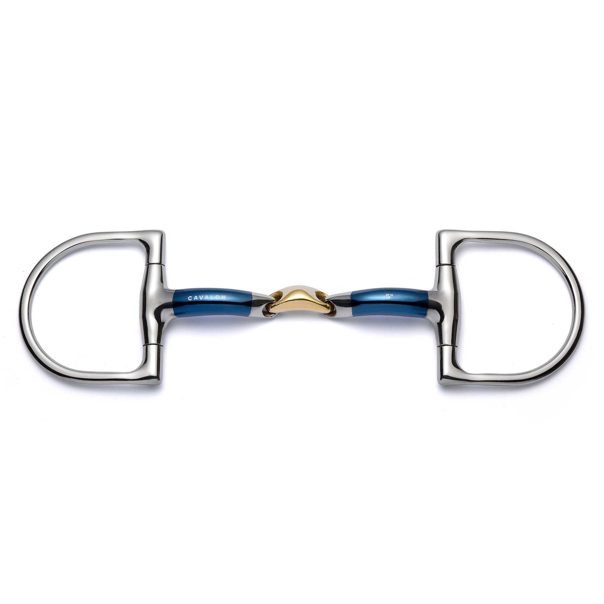 Cavalon Hunter D-Ring Lozenge Sweet Iron Snaffle Bit 