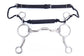Western Combination Low Port Barrel Bit with Leather Noseband