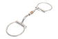 Western D Ring Comfort Mouth Snaffle with Copper Rollers