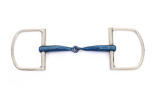Cavalon D Ring Sweet Iron Single Jointed Snaffle Bit