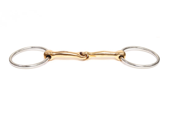 Loose Ring Copper Single Jointed Snaffle Bit