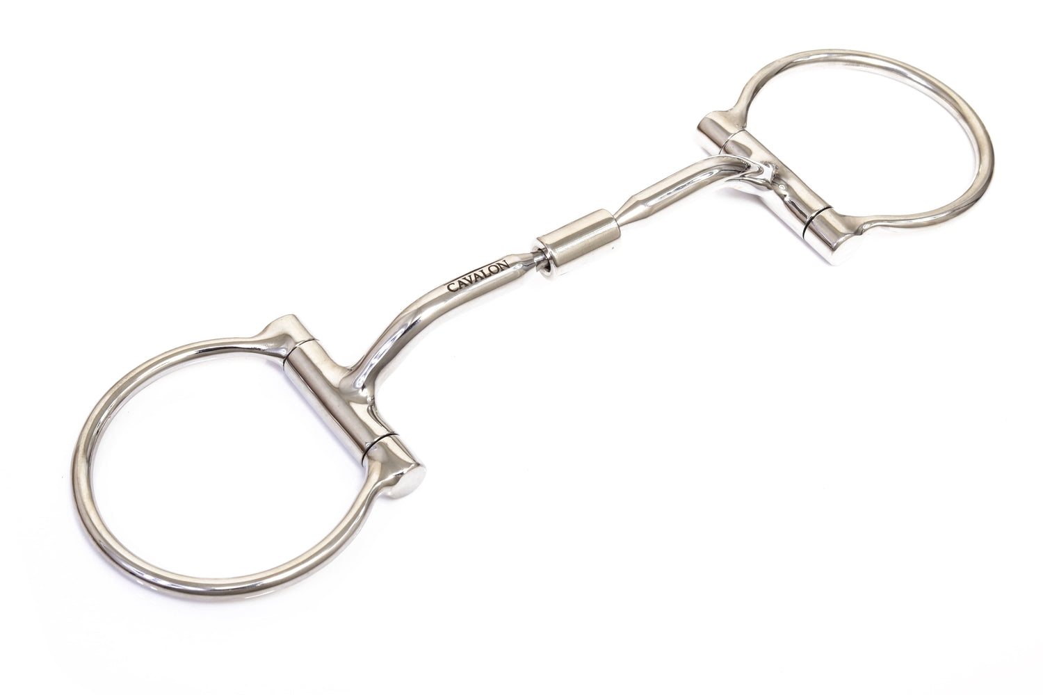 Cavalon Western D Ring Comfort Snaffle Bit with Copper Inlays